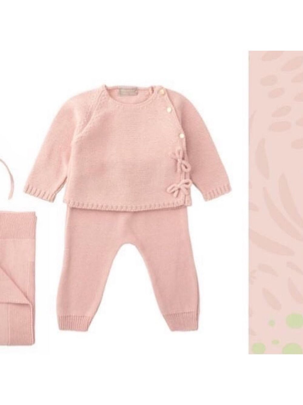 Side Bows Knit 2-Piece Sweater Set
